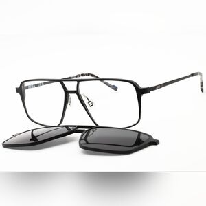 NWT, Zeiss ZS23123LPMAG-SET, Men's Eyewear clip-on glasses, Size 56X14X140